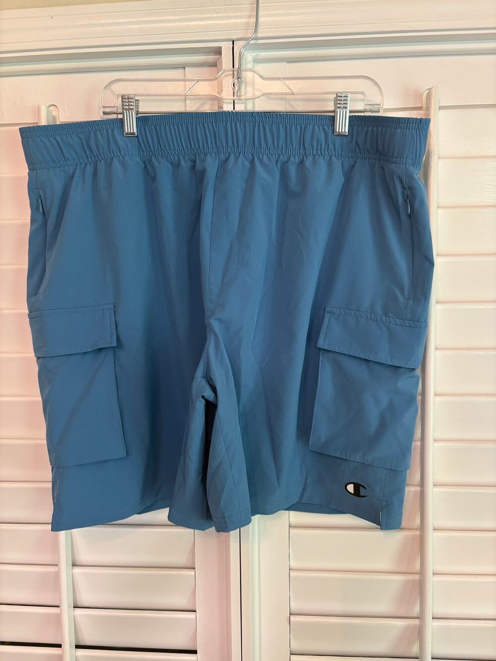Champion Blue Cargo Shorts Men Size XXL
